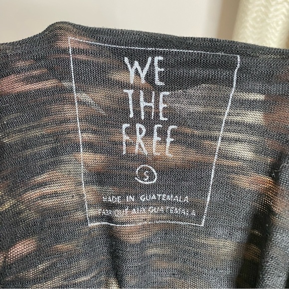 Free People We The Free Black Sheer Top Size S - Picture 5 of 7